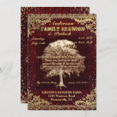 懇親会-ヴィンテージファミリーツリー 招待状 (正面/裏面)