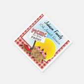 懇親会 |公園でのピクニック |任意の大事な行事 スタンダードカクテルナプキン (角)