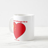 懇願して下さい コーヒーマグカップ (正面左)