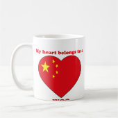 懇願して下さい コーヒーマグカップ (左)