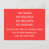 懇願の郵便はがき無し インビテーションポストカード (正面)