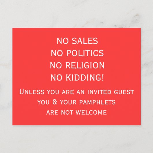 懇願の郵便はがき無し インビテーションポストカード (正面)