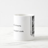 懇願者の印のセールスマン無し コーヒーマグカップ (中央)