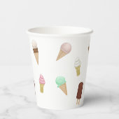 懐かしいアイスクリームパーラー誕生日パーティー 紙コップ (裏面)