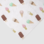 懐かしいアイスクリームパーラー誕生日パーティー 薄葉紙 (詳細)