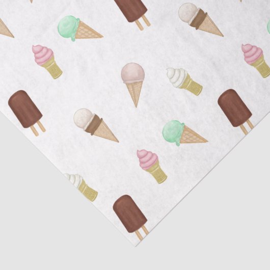 懐かしいアイスクリームパーラー誕生日パーティー 薄葉紙 (詳細)