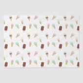 懐かしいアイスクリームパーラー誕生日パーティー 薄葉紙 (正面)