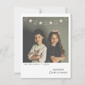 懐かしいインスタントフォトクリスマスカード シーズンカード (正面)