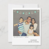 懐かしいインスタントフォトクリスマスカード シーズンカード (正面)