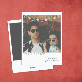 懐かしいインスタントフォトクリスマスカード シーズンカード