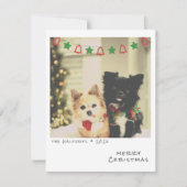 懐かしいインスタントフォトクリスマスカード シーズンカード (正面)