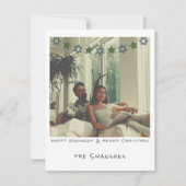 懐かしいインスタントフォトハヌカー/クリスマスカード シーズンカード (正面)