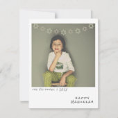 懐かしいインスタントフォトハヌッカホリデーカード シーズンカード (正面)