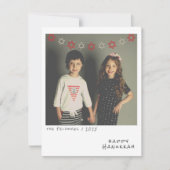 懐かしいインスタントフォトハヌッカホリデーカード シーズンカード (正面)