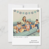 懐かしいインスタントフォトハヌッカホリデーカード シーズンカード (正面)