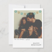 懐かしいインスタントフォトハヌッカホリデーカード シーズンカード (正面)