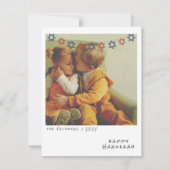 懐かしいインスタントフォトハヌッカホリデーカード シーズンカード (正面)