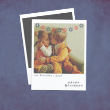 懐かしいインスタントフォトハヌッカホリデーカード