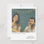 懐かしいインスタントフォトハヌッカホリデーカード シーズンカード (正面)