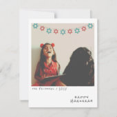 懐かしいインスタントフォトハヌッカホリデーカード シーズンカード (正面)