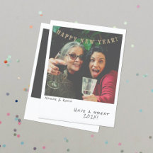 懐かしいインスタントフォト年賀状