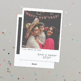 懐かしいインスタントフォト年賀状 シーズンカード