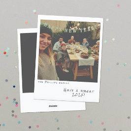 懐かしいインスタントフォト年賀状 シーズンカード