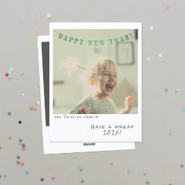 懐かしいインスタントフォト年賀状 シーズンカード