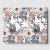 懐かしいインディゴ赤面結婚フローラのゲストブック ゲストブック (裏面)