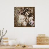 懐かしいエンジェルポスター ポスター (キッチン)