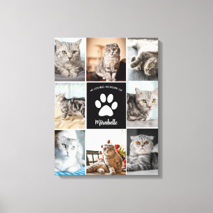 懐かしいカスタム思い出のコラージュ キャンバスプリント