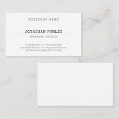 懐かしいクラシックヴィンテージファッショナブルな平原に見える 名刺 (正面/裏面)