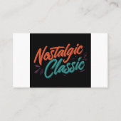 懐かしいクラシック 名刺 (正面)