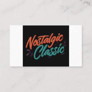懐かしいクラシック 名刺