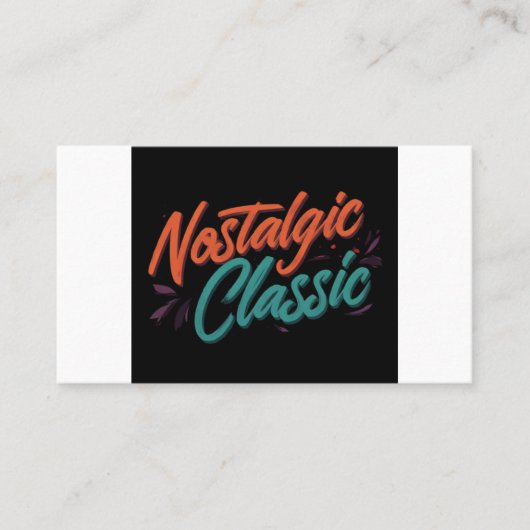 懐かしいクラシック 名刺 (正面)