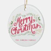 懐かしいクリスマスカスタムオーナメント ガラスオーナメント (左)