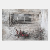 懐かしいクリスマスシーナリーサンタ ラッピングペーパーシート (正面)