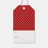 懐かしいクリスマススクリプトホリデーギフトラベル ギフトタグ (裏面)