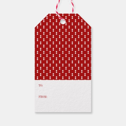 懐かしいクリスマススクリプトホリデーギフトラベル ギフトタグ (裏面)