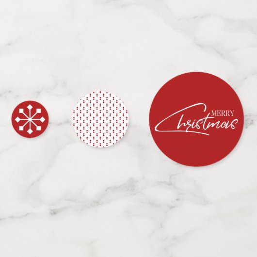 懐かしいクリスマススクリプトホリデーテーブル紙吹雪 コンフェッティ (正面)