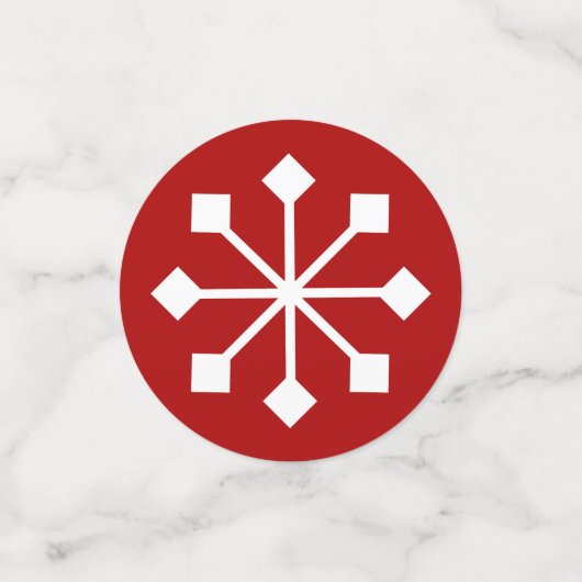 懐かしいクリスマススクリプトホリデーテーブル紙吹雪 コンフェッティ (スモール正面)