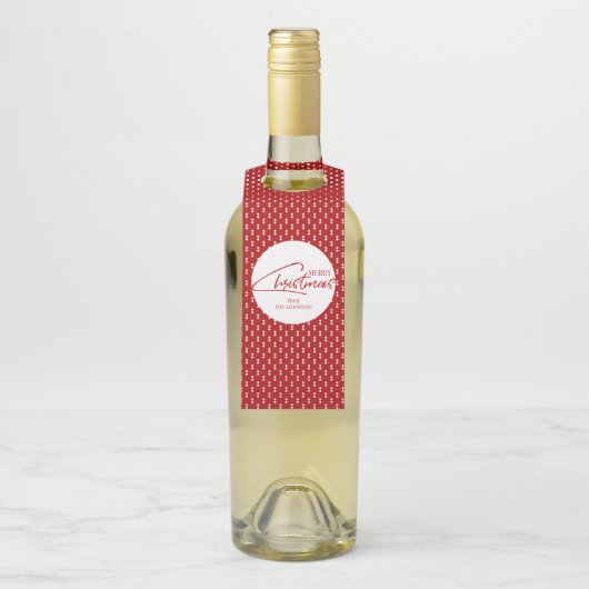 懐かしいクリスマススクリプトボトルハンガーラベル ボトルネックタグ (ボトル)