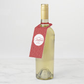 懐かしいクリスマススクリプトボトルハンガーラベル ボトルネックタグ (アングル)