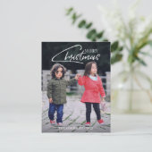 懐かしいクリスマススクリプト休日の写真はがき シーズンポストカード (スタンド正面)