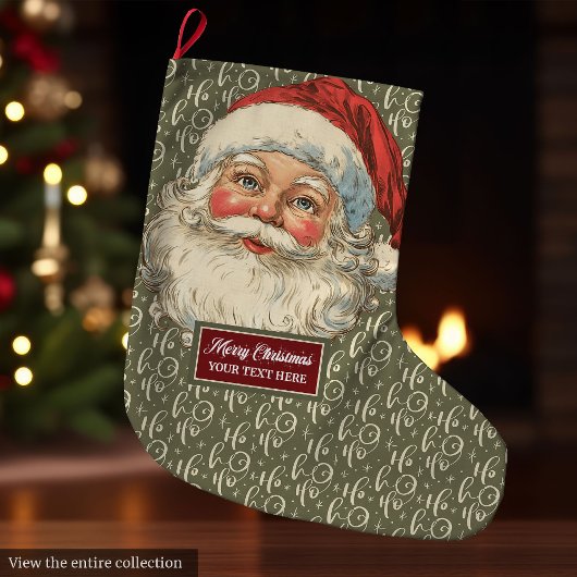 懐かしいクリスマスストッキングヴィンテージオールドファッションド ラージクリスマスストッキング