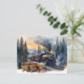 懐かしいクリスマストレイン ポストカード (スタンド正面)