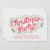 懐かしいクリスマスパーティの招待状 招待状 (正面)