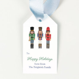 懐かしいクリスマスブラックナツクラッカーバレエ ギフトタグ