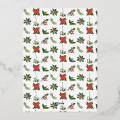 懐かしいコーヒーグラインダー |(鳥)ショウジョウコウカンチョウクリスマスパーティー 箔招待状 (裏面)