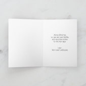 懐かしいサンタかわいいメリークリスマスパーソナライズされた シーズンカード (内部)